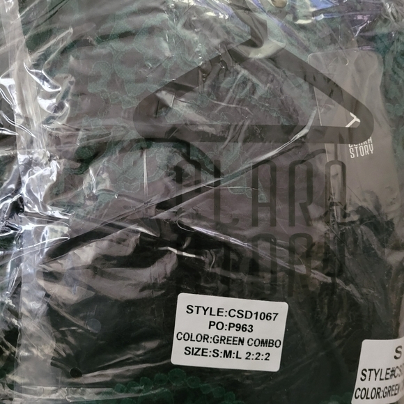 Clara Story Lace Maxi Dress Green/Black Sleeveless NWT - Picture 10 of 11